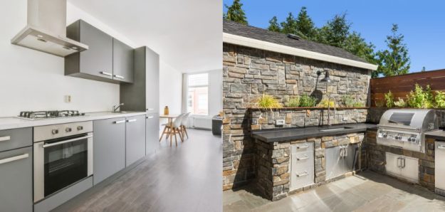 Outdoor Kitchen vs Indoor Kitchen Outdoor Kitchen vs Indoor Kitchen