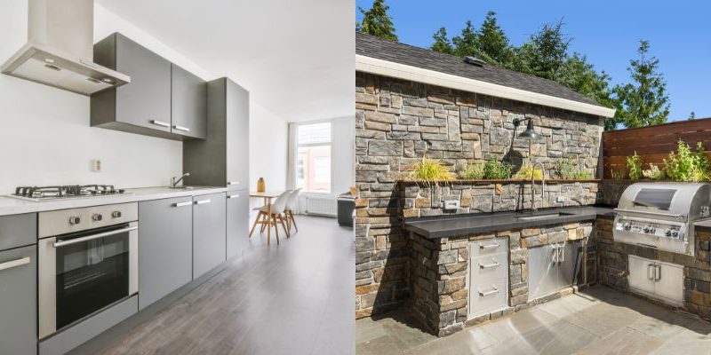 Outdoor Kitchen vs Indoor Kitchen Outdoor Kitchen vs Indoor Kitchen